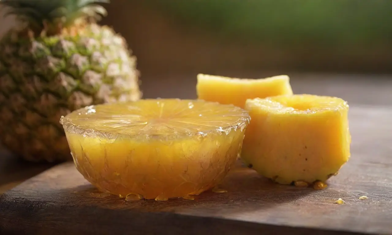 Pineapple en jarra brilla y apetece