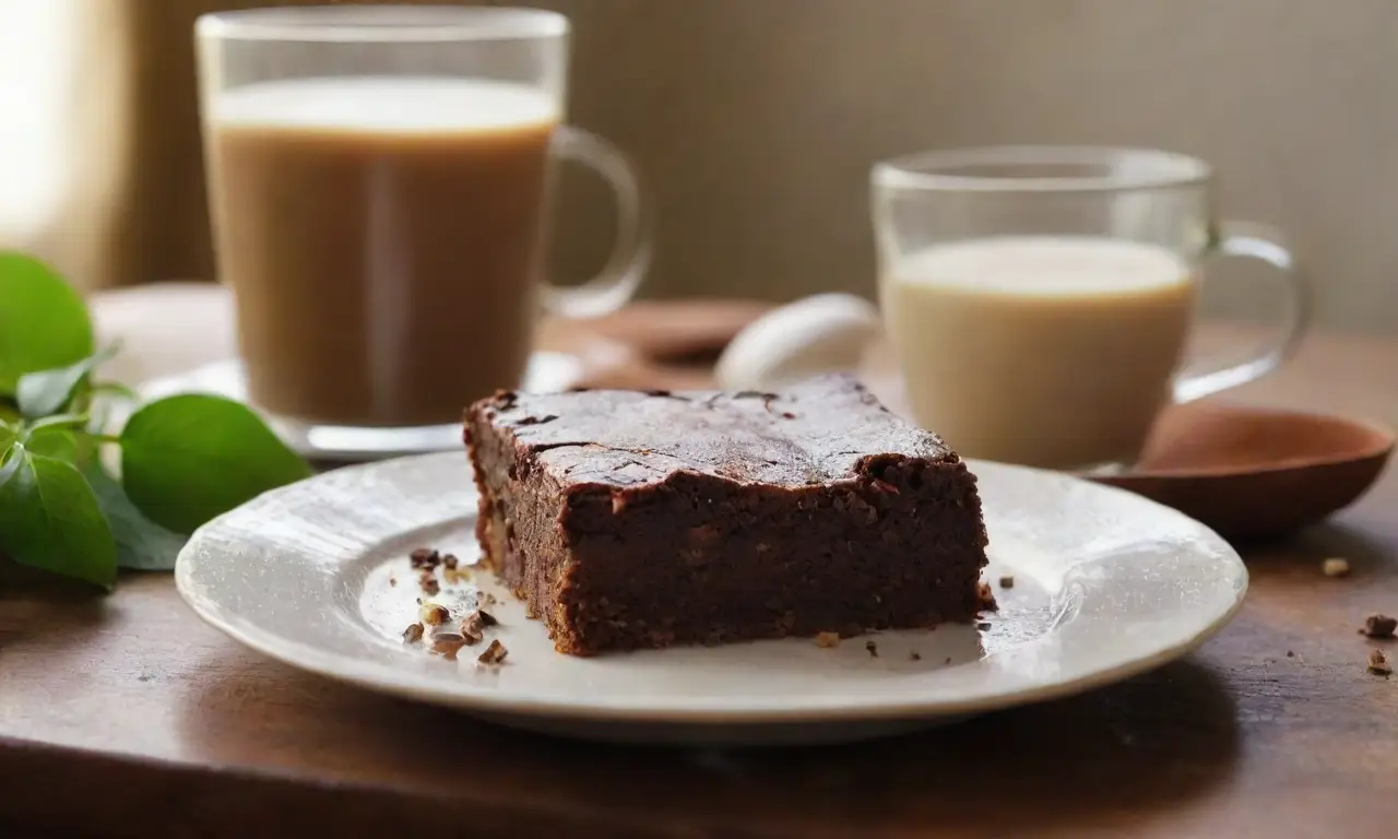 Deliciosos brownies en un cálido ambiente