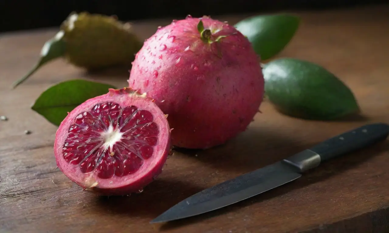 Fruta fresca y vibrante en mesa rústica
