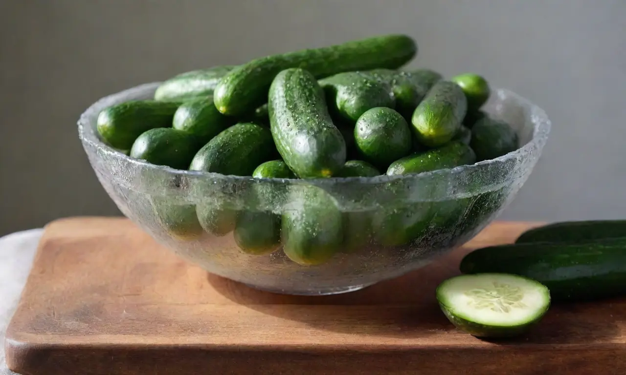 Cocina luminosa con frescos ingredientes vibrantes