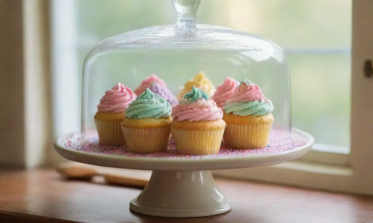 Deliciosos cupcakes en un acogedor entorno