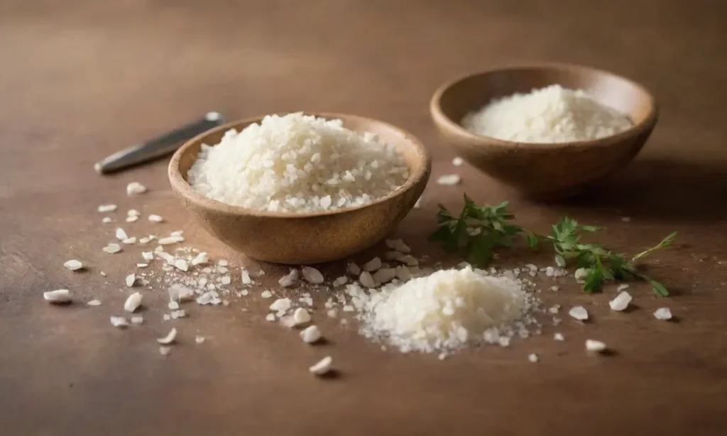 Cocina acogedora con ajo y herramientas
