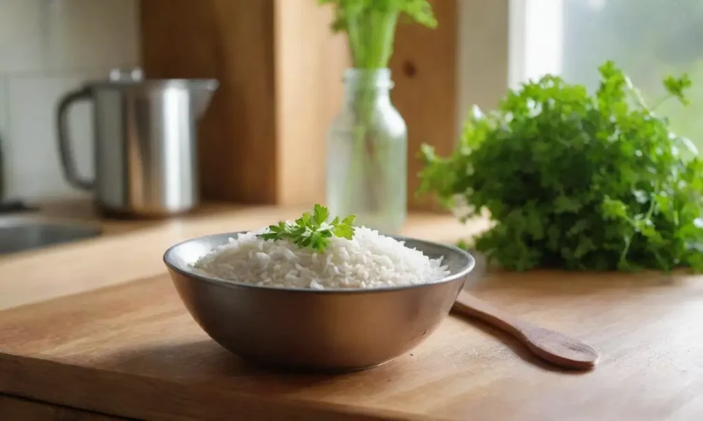 Cocina acogedora con ingredientes listos para cocinar