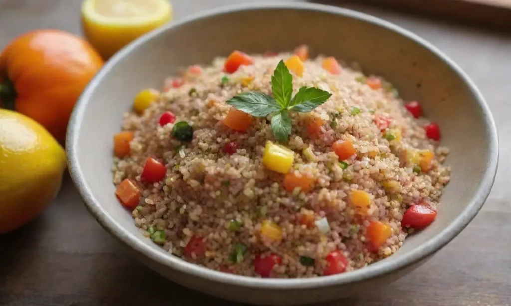 Ensalada fresca y colorida en un bol