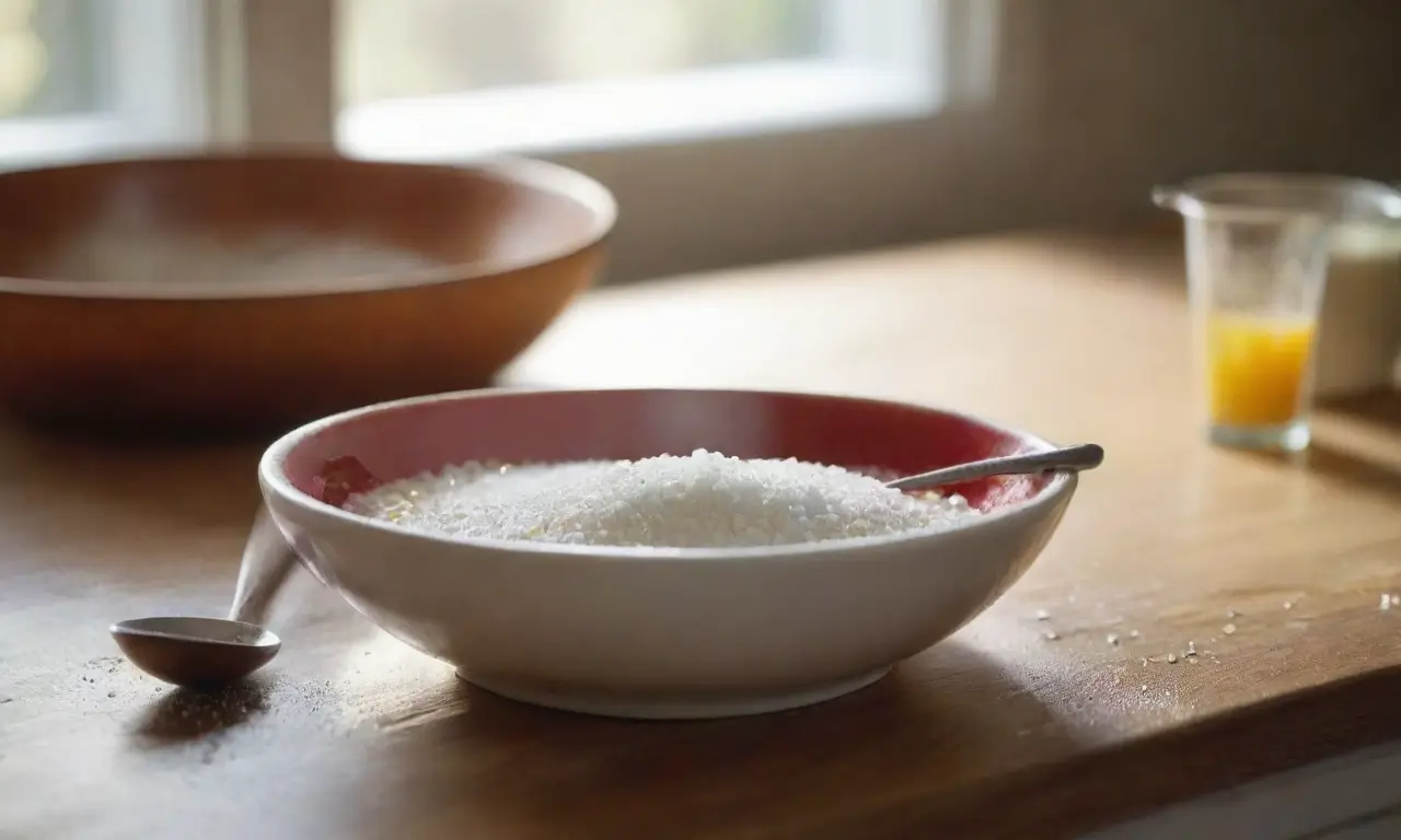 Ingredientes organizados en una cocina iluminada