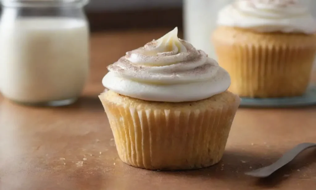 Escena apetecible de cupcakes caseros saludables