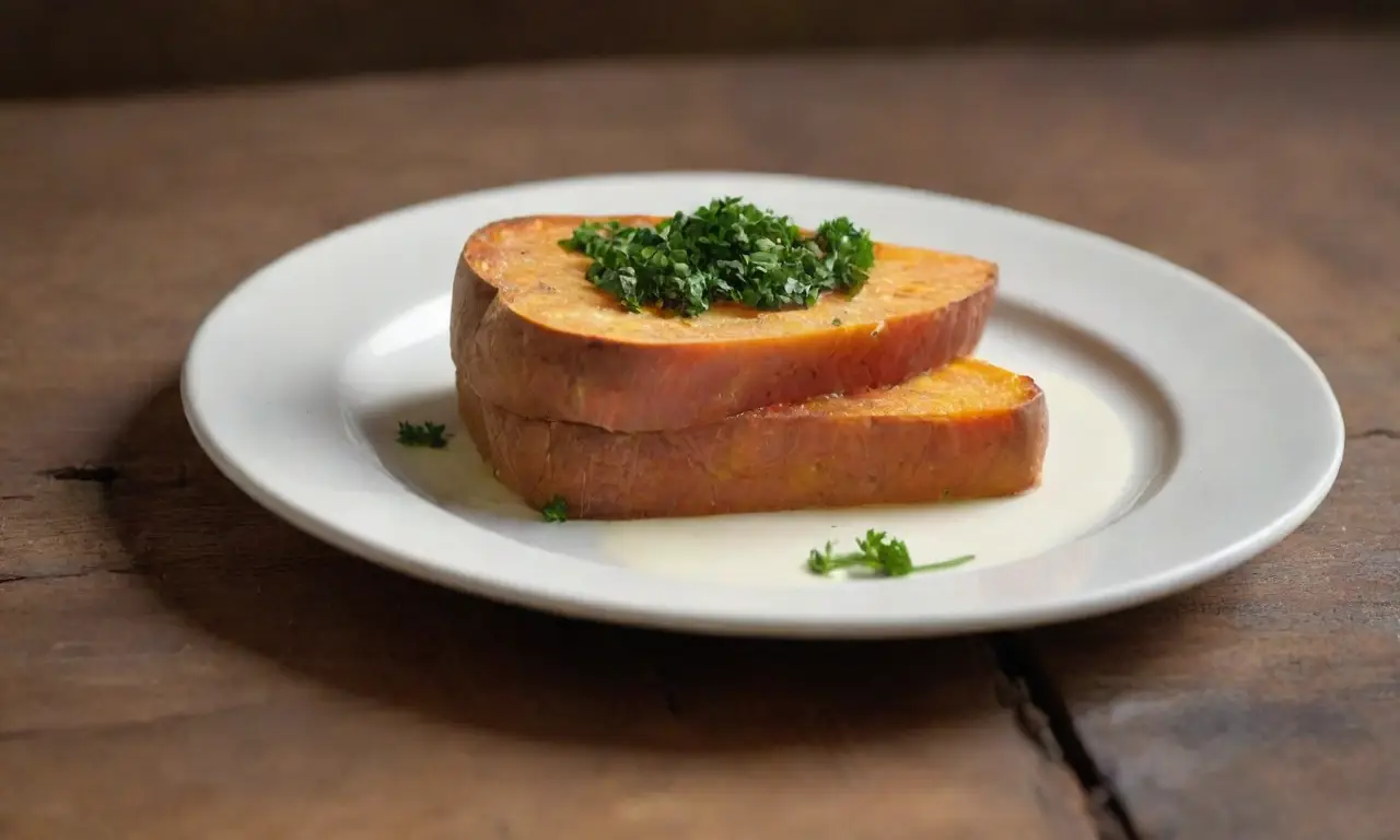 Deliciosas capas de batata con queso cremoso