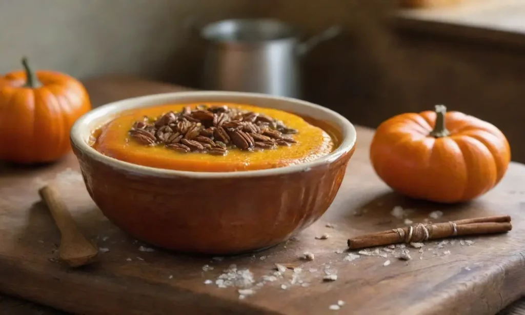 Escena acogedora de cocina rústica y cálida