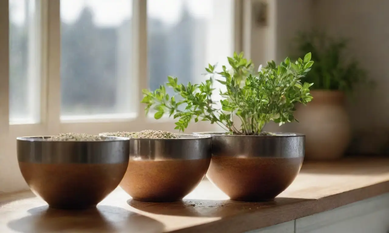 Encantadora cocina con azúcar y luz natural