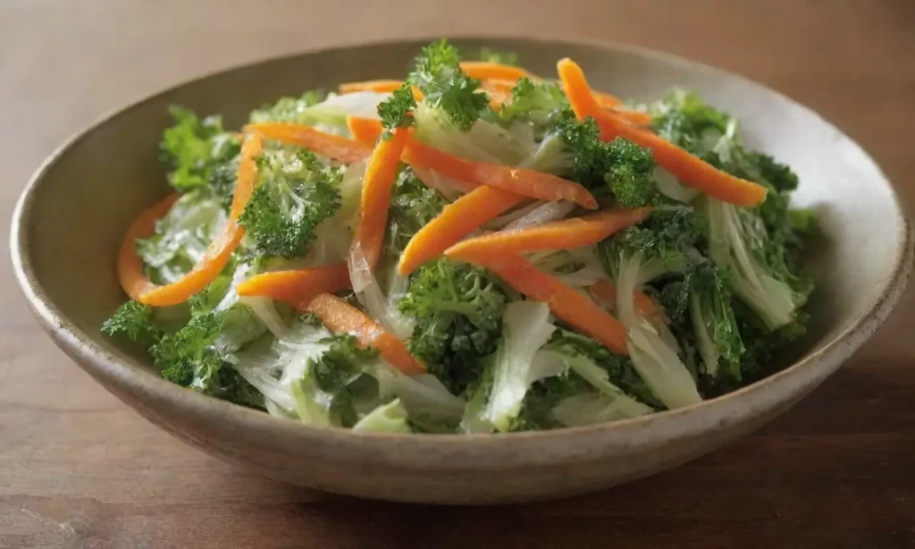 Ensalada colorida y fresca en un tazón