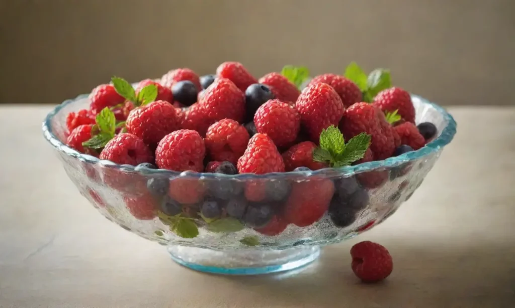 Tazón vibrante de frutas frescas y coloridas