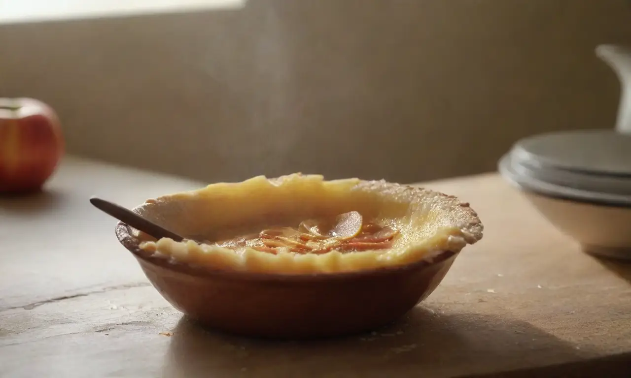 Preparación de un delicioso flan de manzana