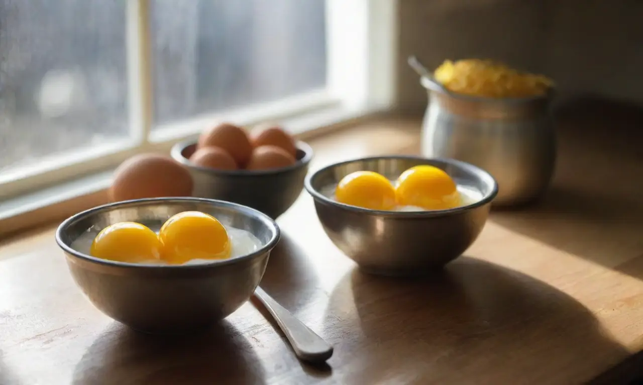 Cocina acogedora con ingredientes y luz cálida