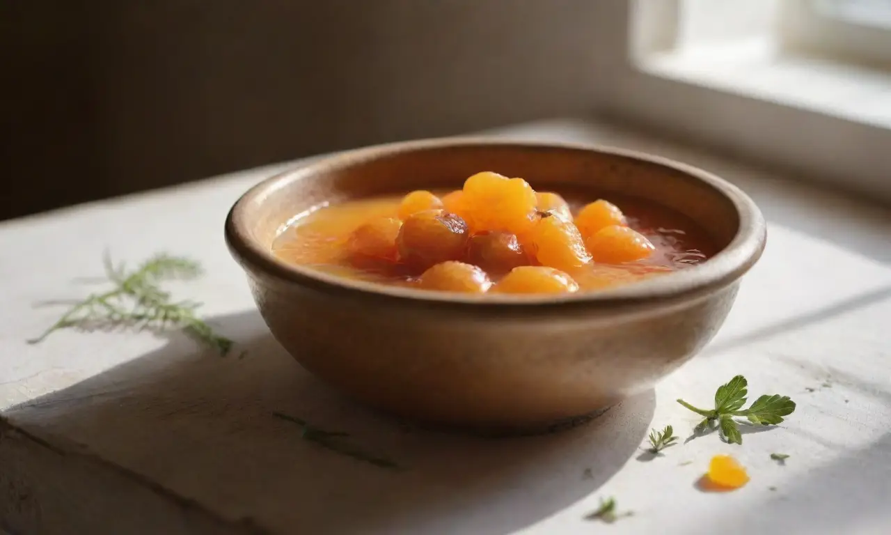 Mesa rústica con queso y mermelada