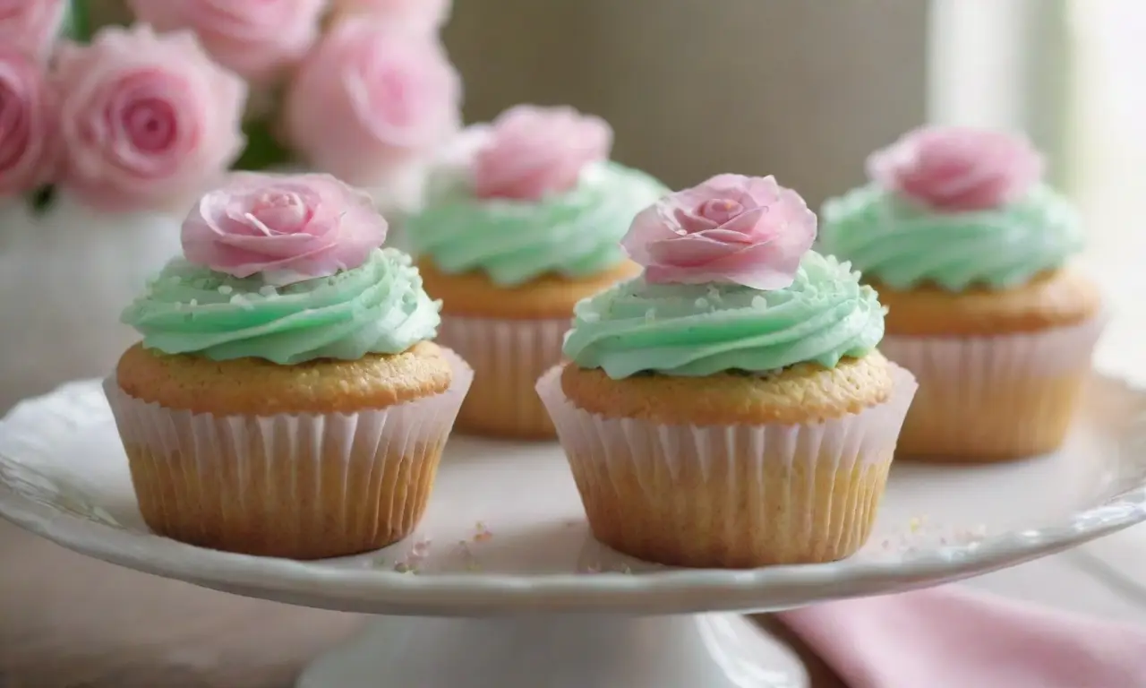 Cupcakes decorados, coloridos y apetitosos