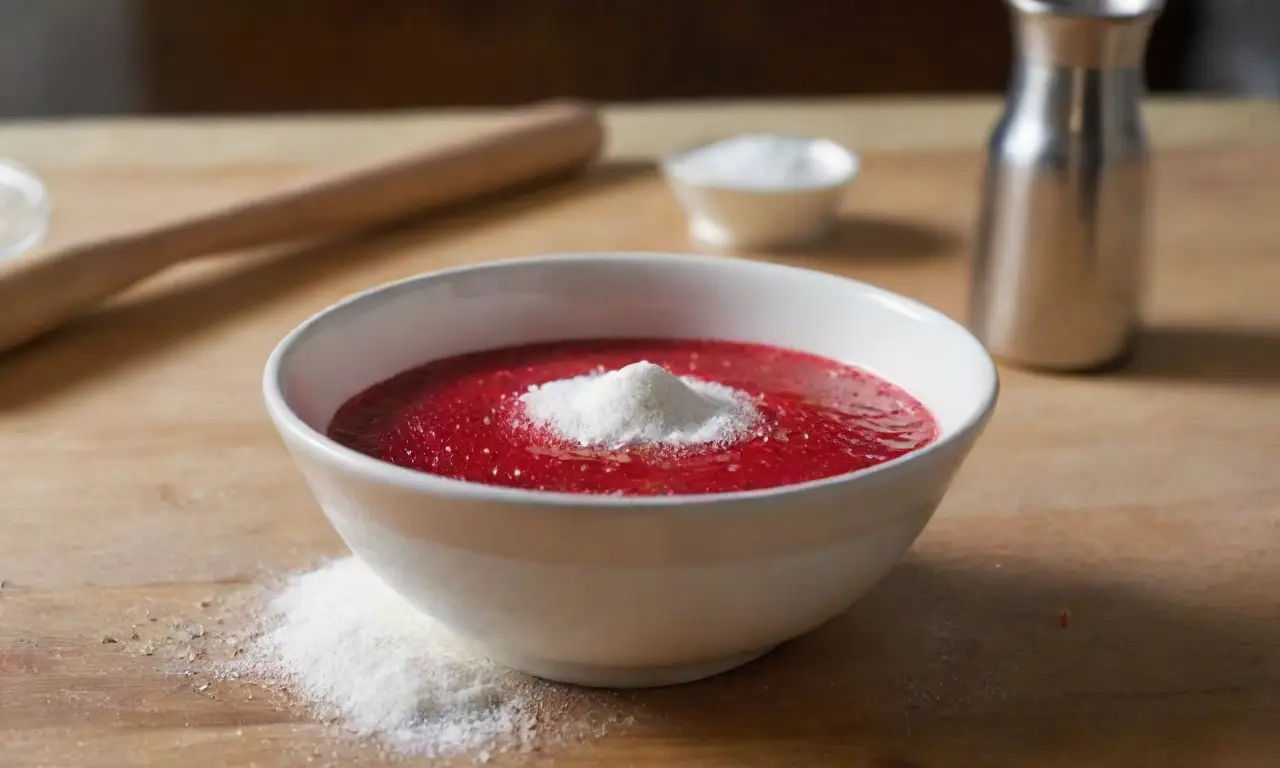 Encantadora cocina con ingredientes para hornear