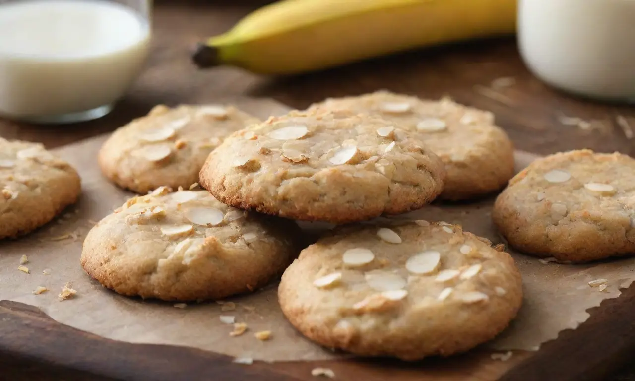 Galletas de plátano y coco irresistibles