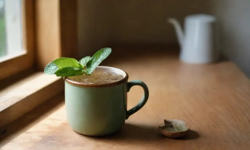 Cocina rústica con jengibre y menta