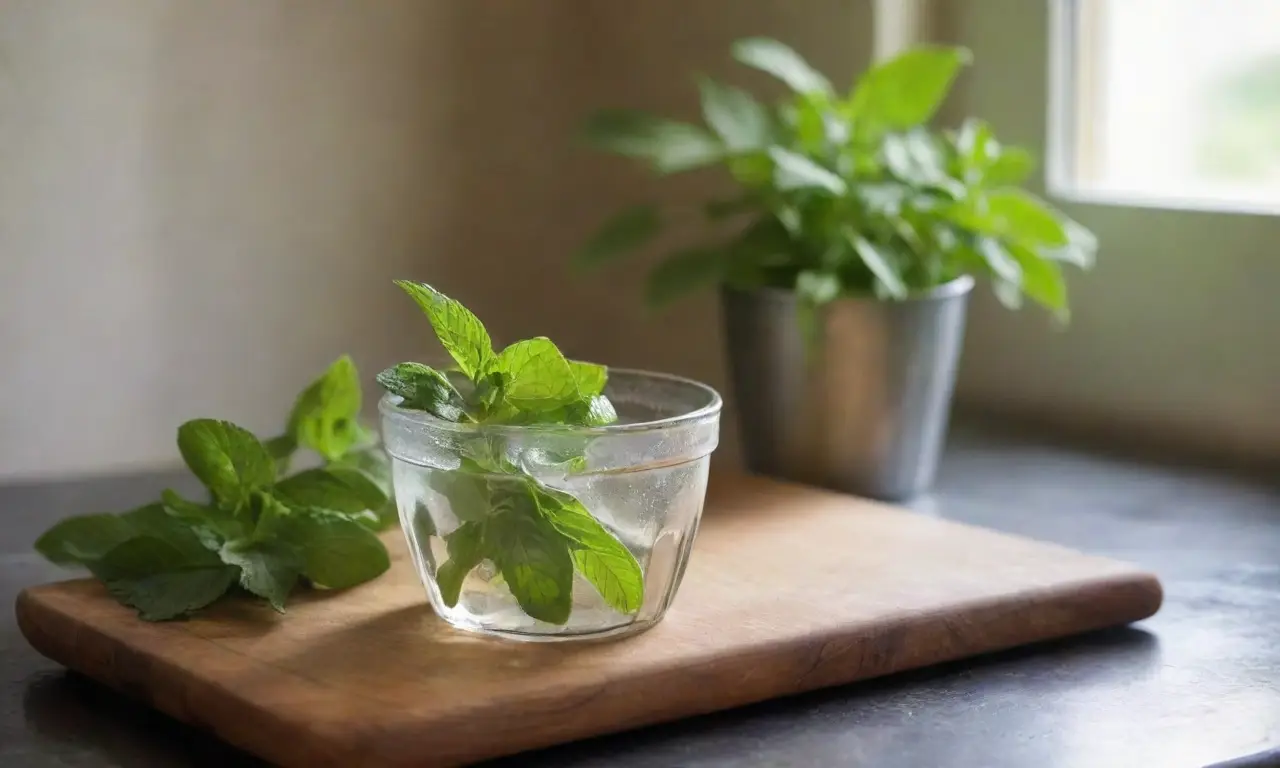 Cocina acogedora con ingredientes frescos y luz