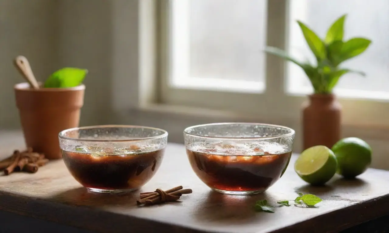 Cocina vibrante con ingredientes frescos y luminosos
