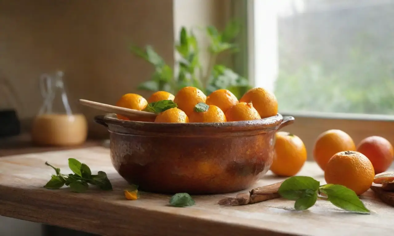 Ambiente cálido con ingredientes frescos y aromas