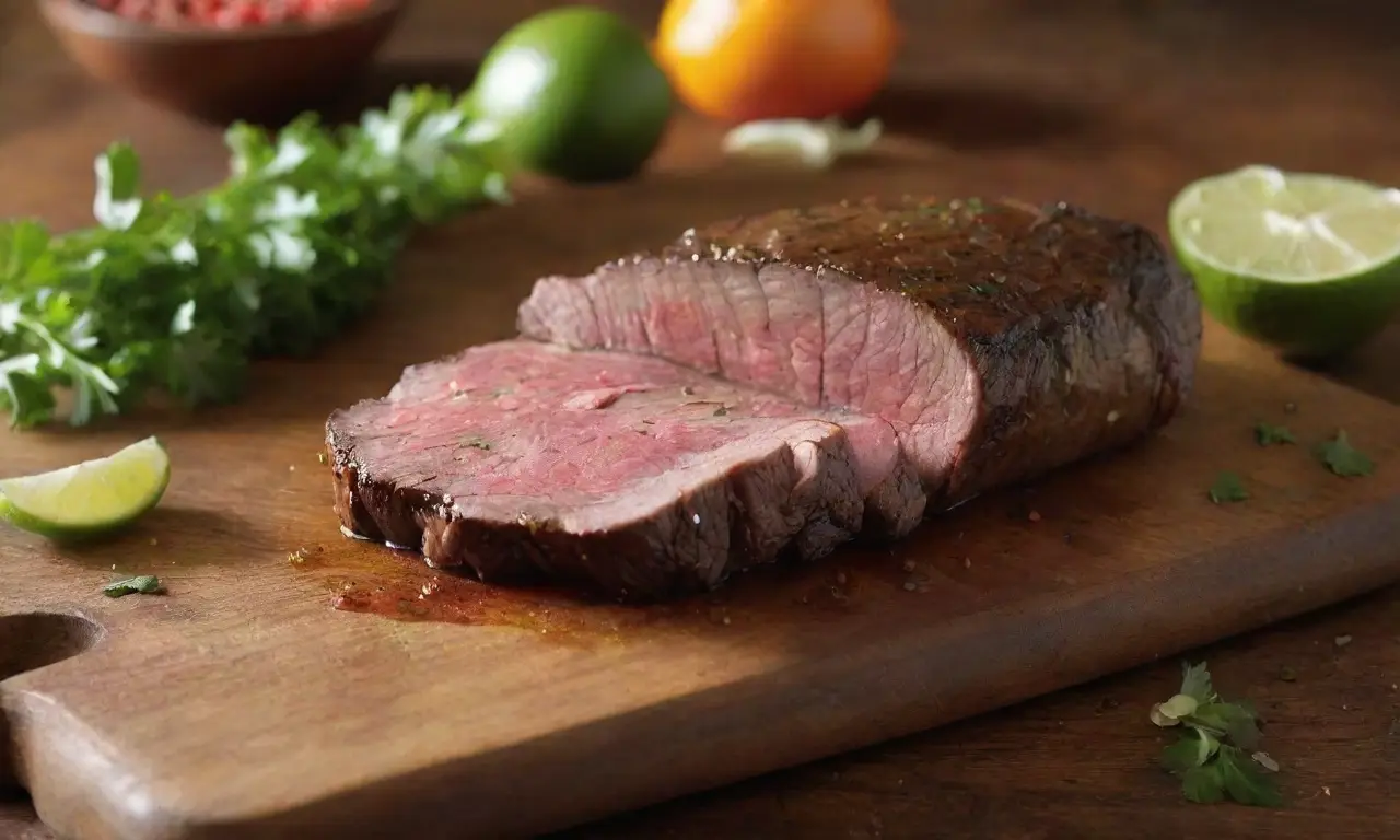 Mesa rústica con ingredientes frescos y aromáticos