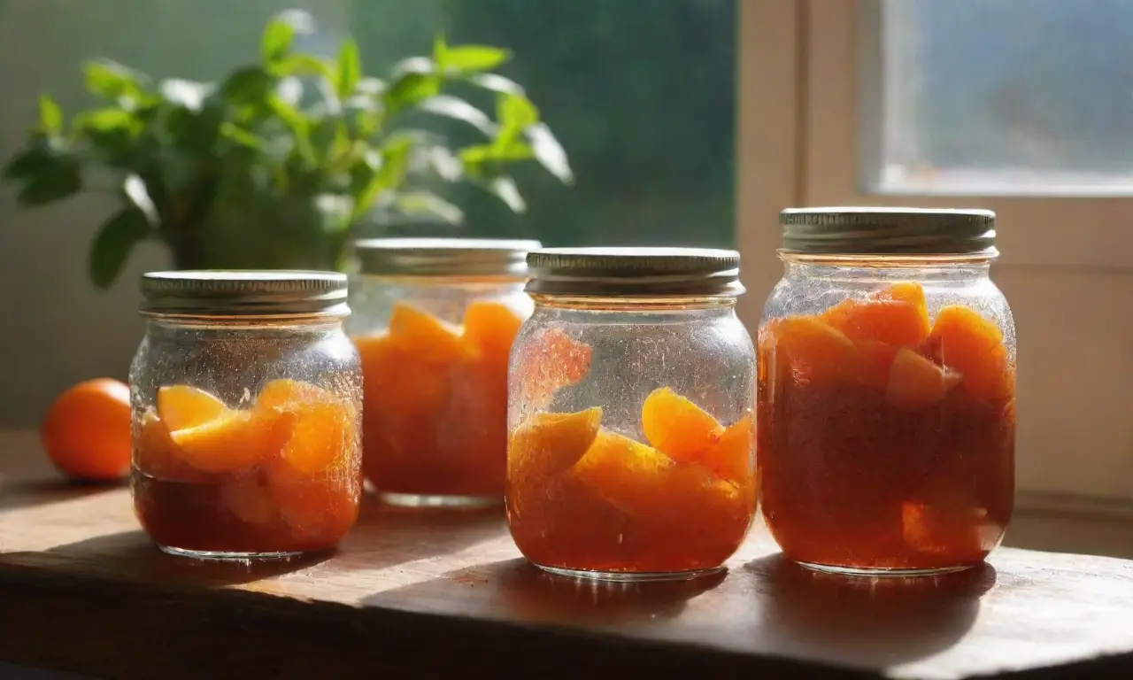 Cocina iluminada, frutas frescas y ambiente acogedor