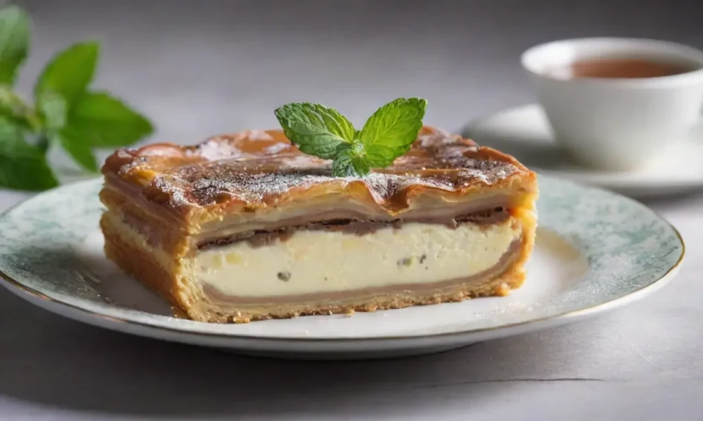 Postre elegante con capas y sabores irresistibles