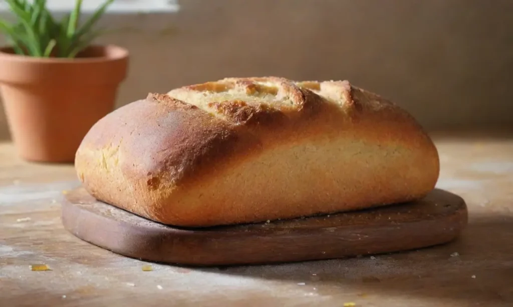 Pan de rompope dorado y acogedor