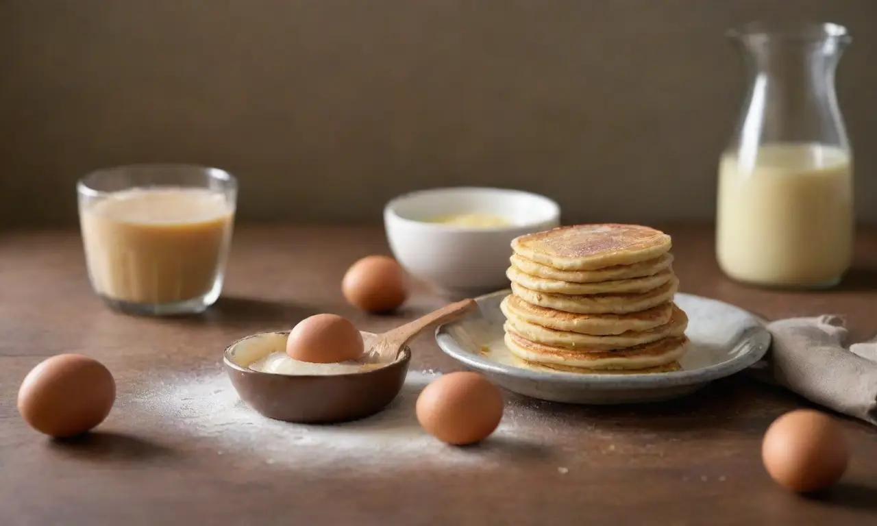 Cocina acogedora con ingredientes para hornear