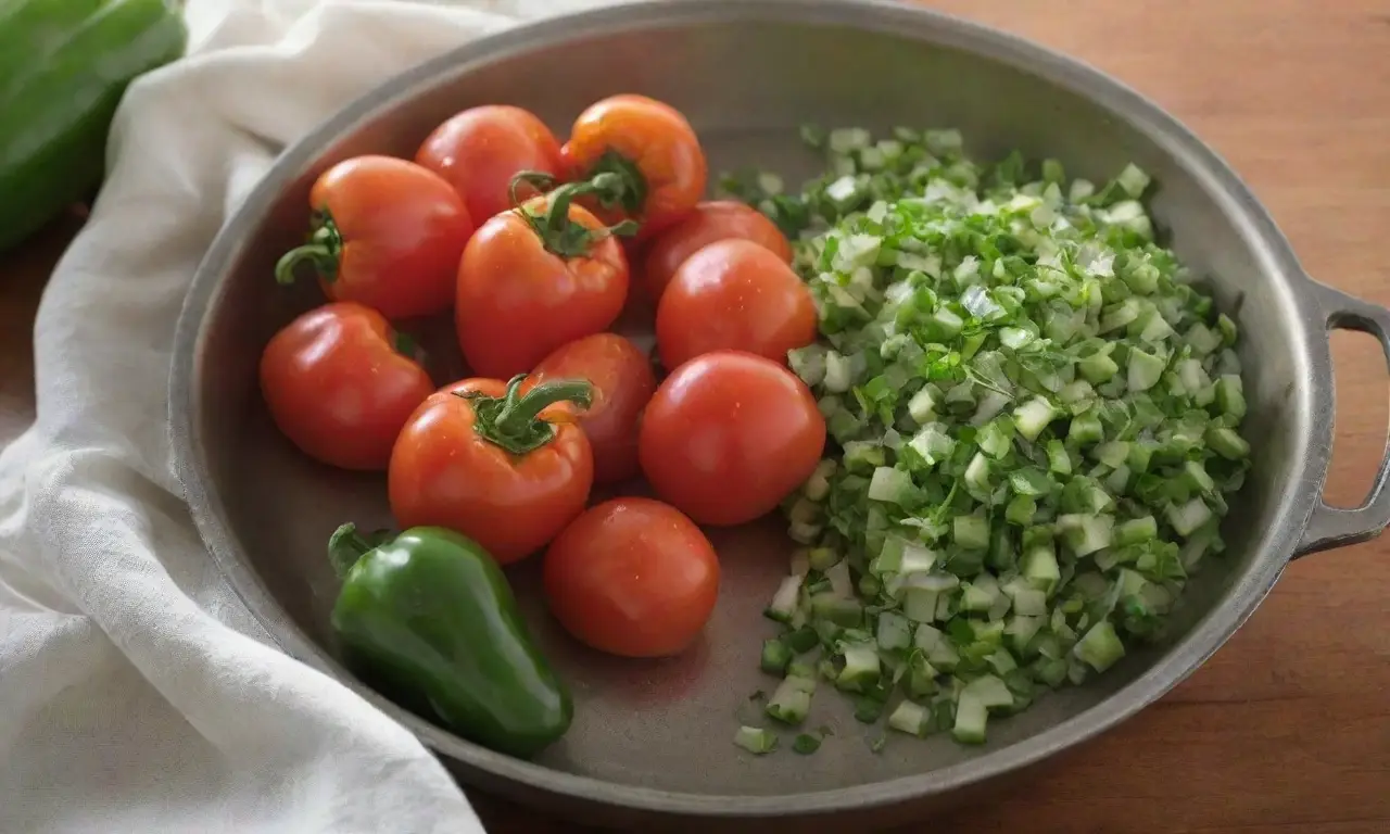 Ingredientes frescos en una cocina acogedora