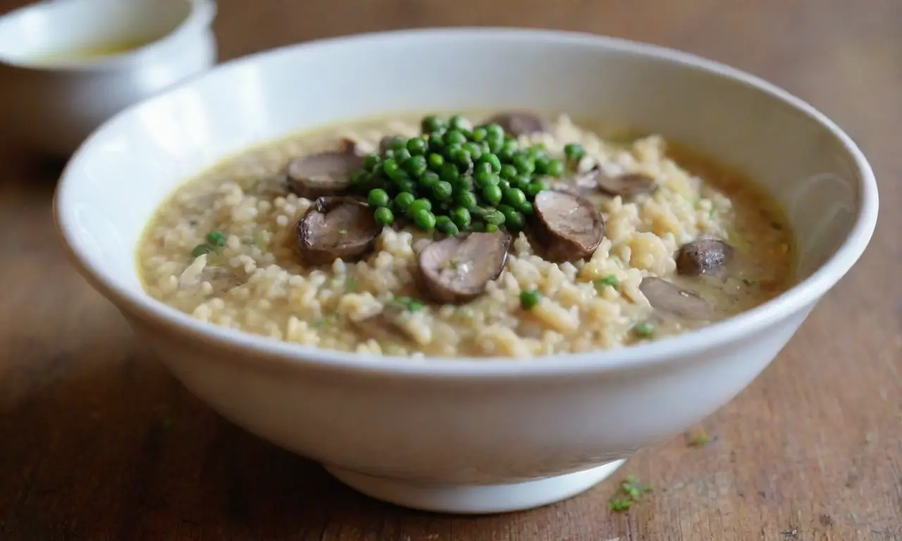 Delicioso risotto en un acogedor ambiente