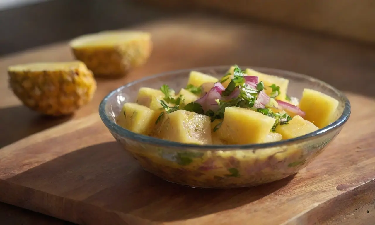 Ingredientes frescos y coloridos en un tazón