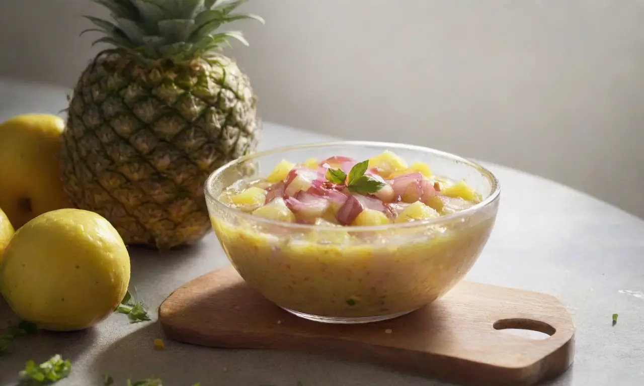Encimera brillante con ingredientes frescos y vibrantes