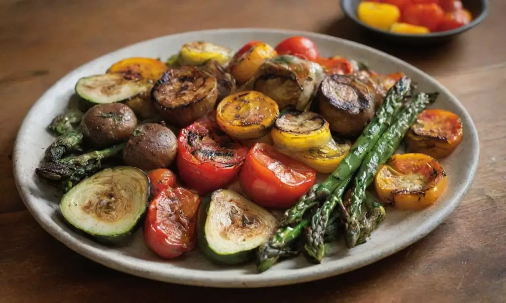 Coloridos vegetales a la parrilla